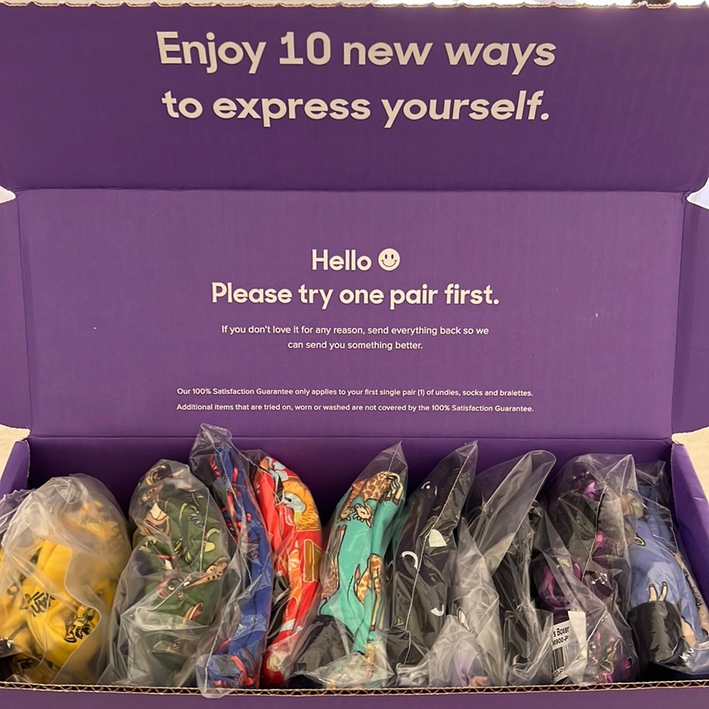 MeUndies Men’s Boxers 10 Pack Size Large